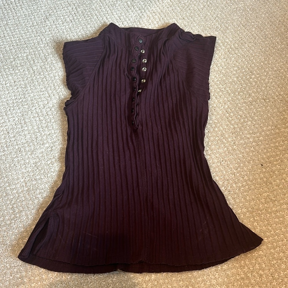 Free People Movement Purple Top